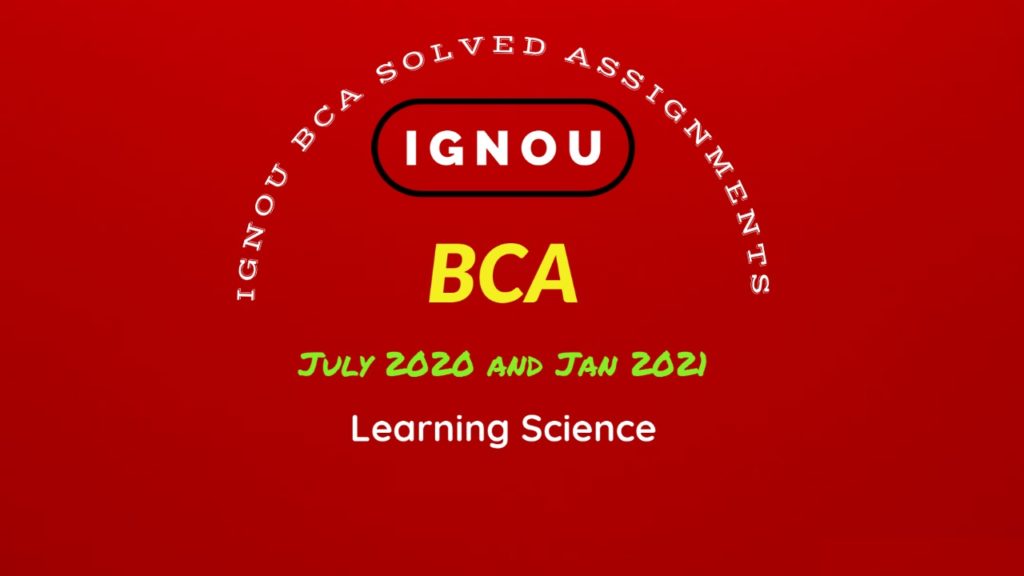 ignou bca assignment question 2020 21