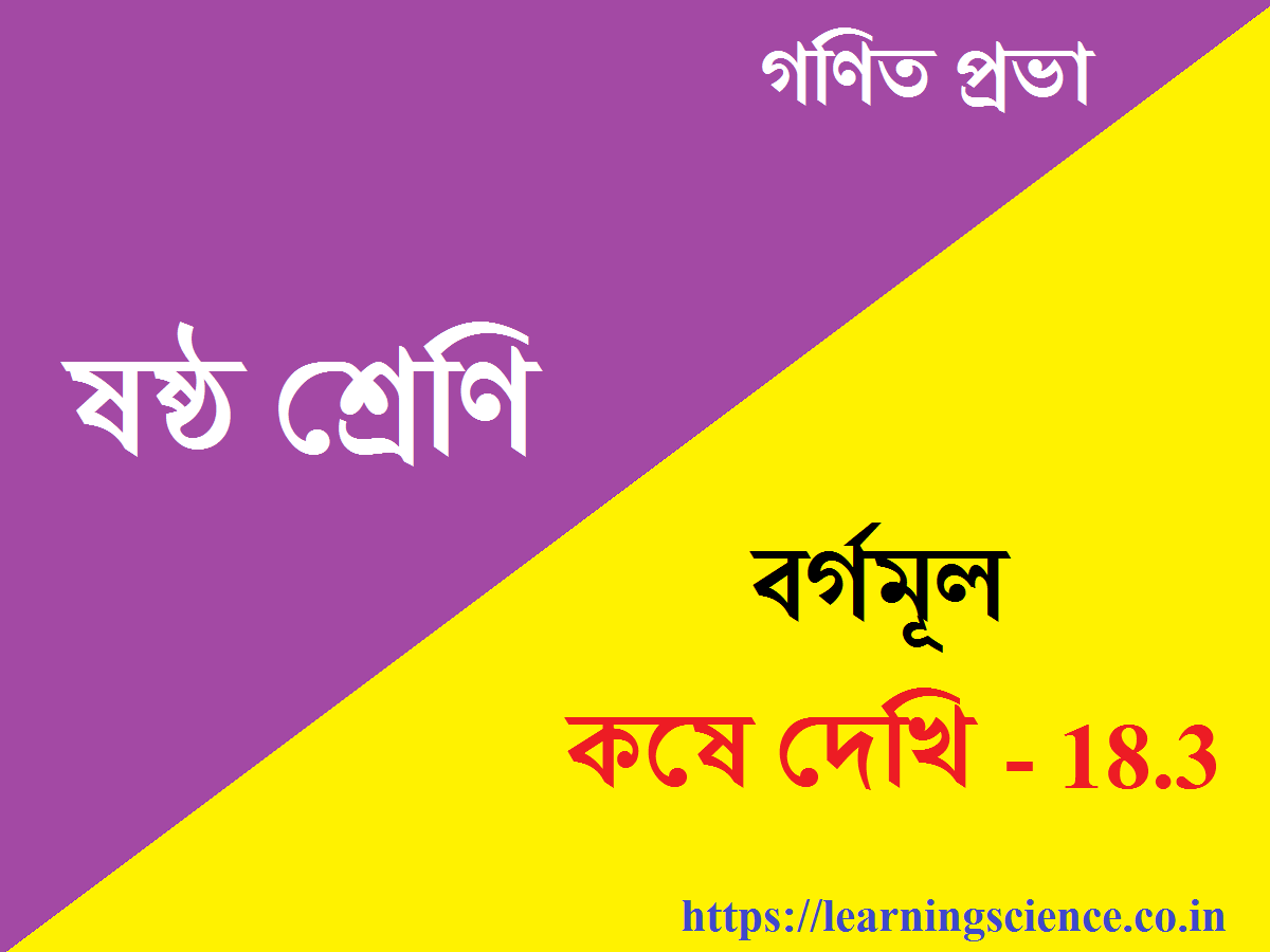 Koshe dekhi 18.3 class 6