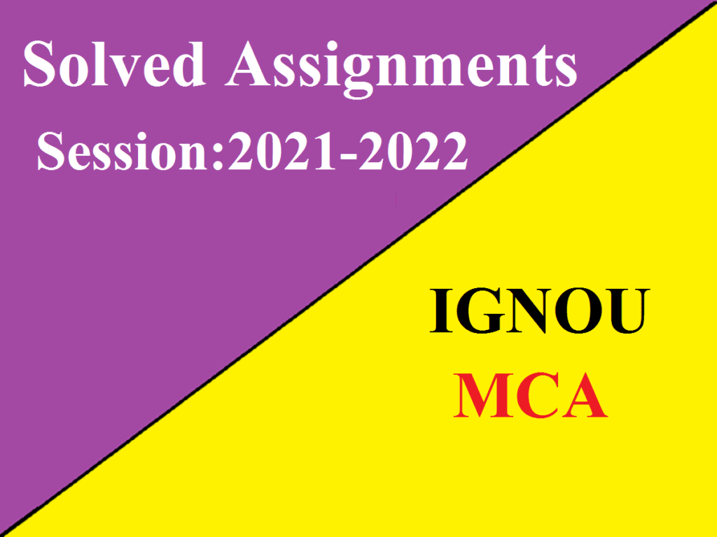 ignou mca assignment 2021