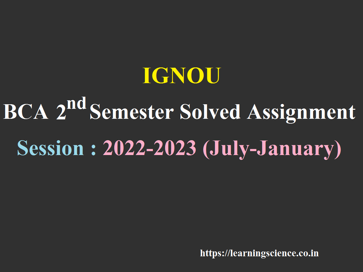 ignou assignment 2022 question paper