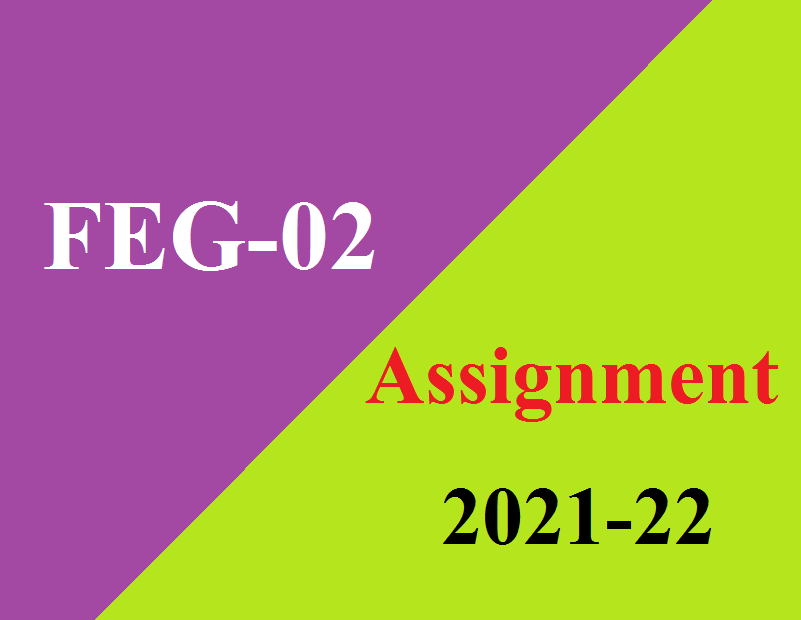 FEG-02 Solved Assignment 2021-22