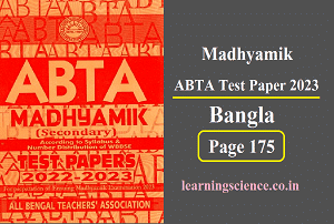 Madhyamik ABTA Test Paper 2022-23 Bangla Page 175